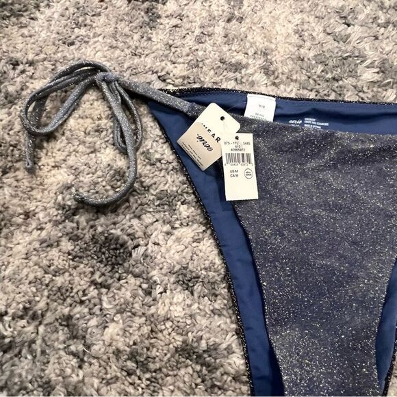NWT Aerie Sparkle Cheekiest Tie Bikini Bottom size medium - Picture 12 of 13